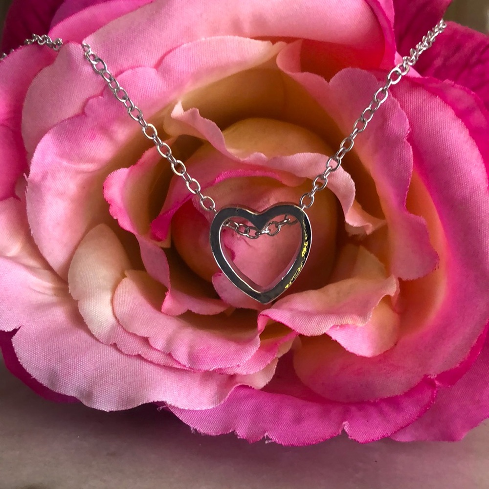 Silver Plated Heart Necklace